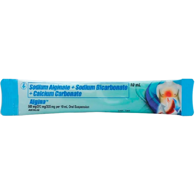 Algina 10mg 15s sachets For Heartburn And Indigestion, For Acid Reflux; Antacid