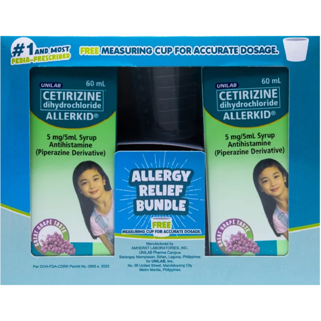 Allerkid Twin Pack: 2x Allerkid Syrup + Free Measuring Cup
