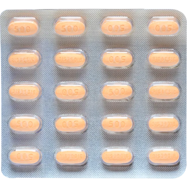 Unilab Biogesic 100 Tablets - 500mg Paracetamol for Quick Relief of Headache and Fever
