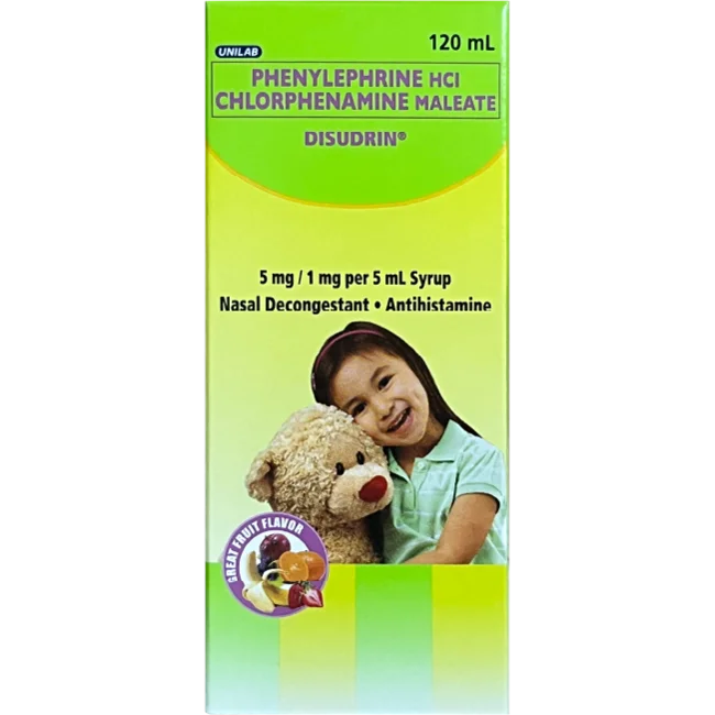 Disudrin 120mL Syrup For the relief of Children's colds