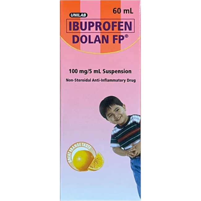 Dolan' FP Pedtech 100mg 60mL Suspension - Children's Pain and Fever Relief