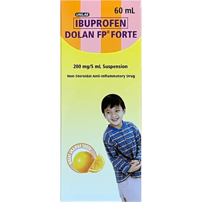 Dolan' FP Forte 200mg/5mL Suspension 60mL - Children's Pain and Fever Relief