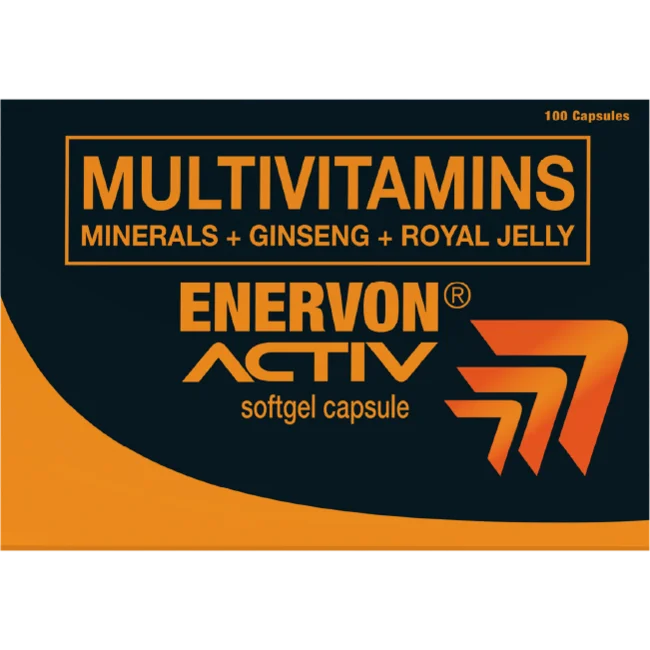 Unilab Enervon Activ Multivitamins 100 Capsules - With Ginseng and Royal Jelly
