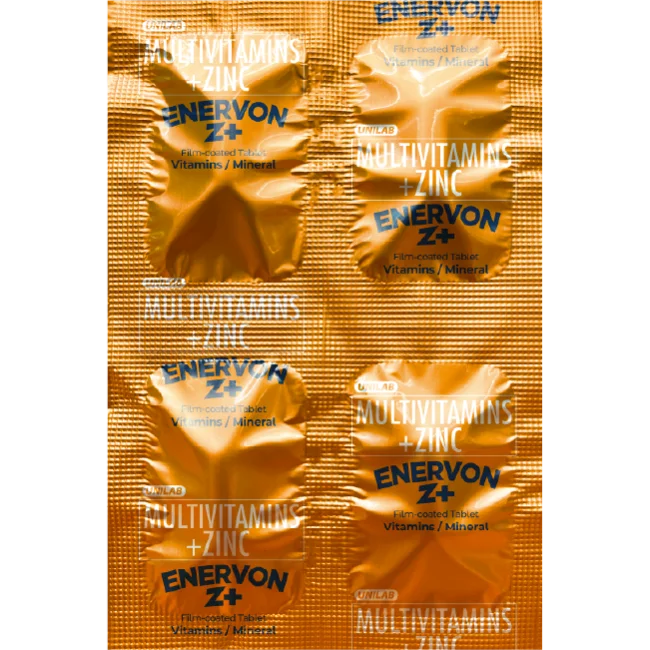 Unilab Enervon Z+ Multivitamins 12 tablets (For All-Around Healthy Energy & Stronger Immunity)