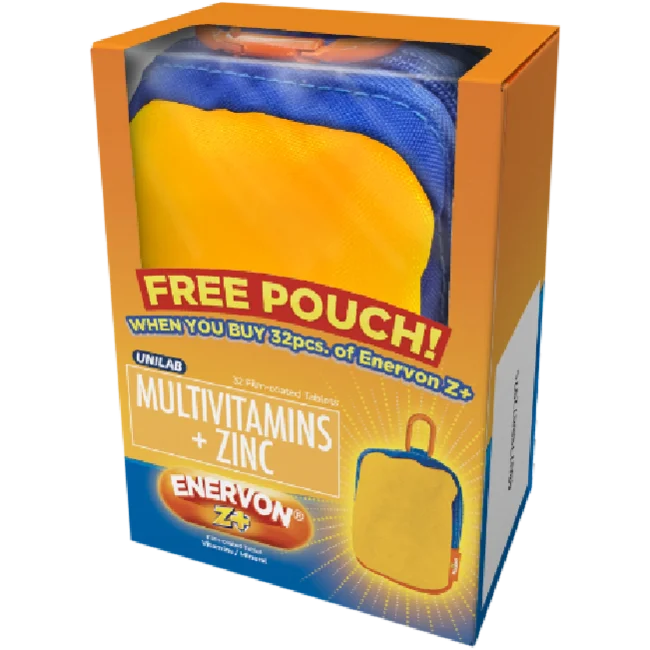 Buy 2 Get 1: Enervon Z+ 32's Monthly Pack + FREE Pouch