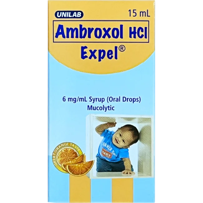 (Ambroxol HCl) Expel Drops 15mL (Mucolytic for relief of children's cough)