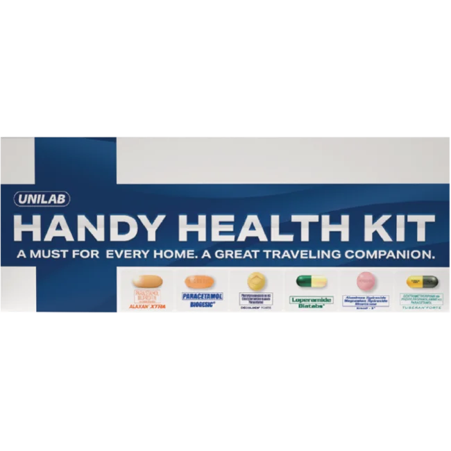 NEW Unilab Handy Health Kit - Medicines for First Aid and Medical Emergencies