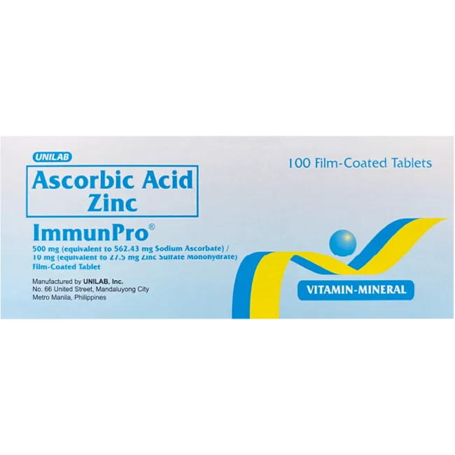 Immunpro Ascorbic Acid With Zinc 100s (For Increased Body Resistance And Enhanced Immune System)