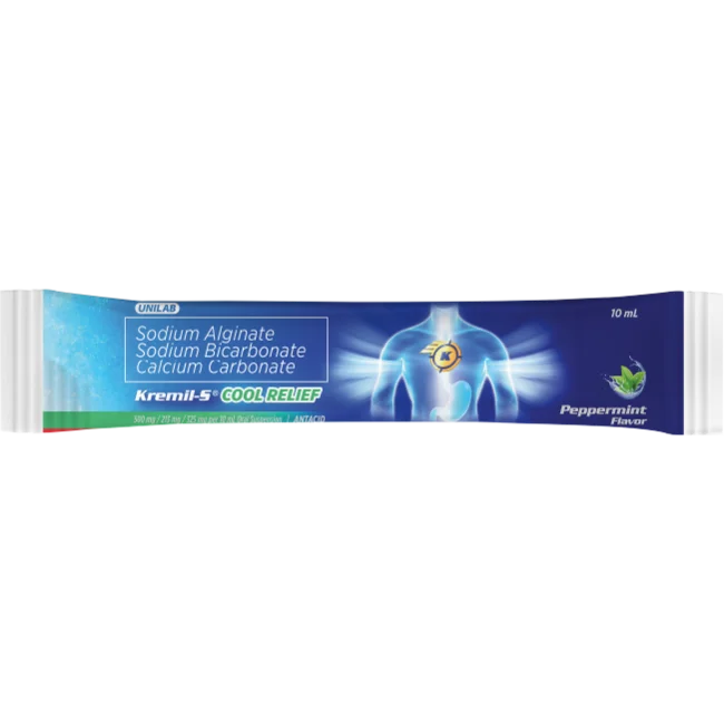 Unilab Kremil-S Liquid Cool Relief 10ml sachet 12 Pieces (Fast Soothing Relief with stomach protecti