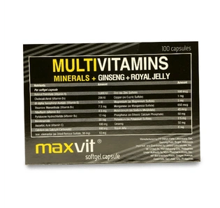 Unilab Maxvit 10 Capsules - Multivitamins and Minerals with Ginseng and Royal Jelly for Energy, Ment
