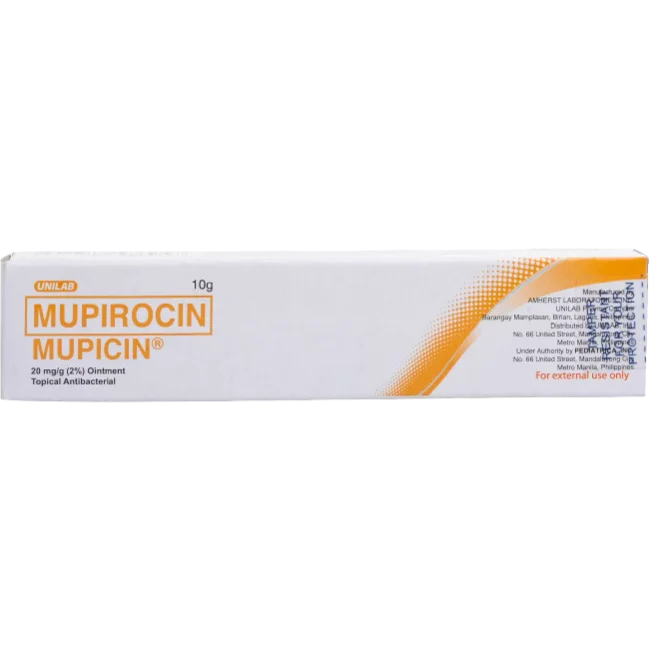 (Mupirocin) Mupicin 10g Ointment (Topical Antibiotic for secondary bacterial skin infections)