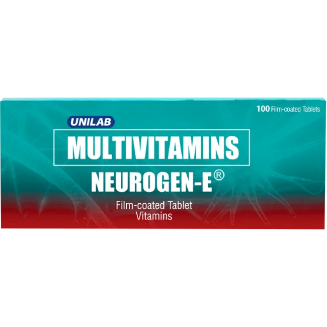 Unilab Neurogen E with Vitamin E and B Complex 100 Tablets - For Healthy Nerves (Relief from Nerve D