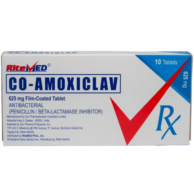 Rx: RM CO-AMOXICLAV 625MG TAB