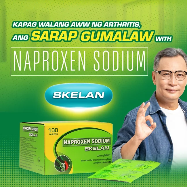 Unilab Skelan 220 mg 100 Tablets - Fast and Long-Lasting Relief From Pain Due To Arthritis, Gout, an