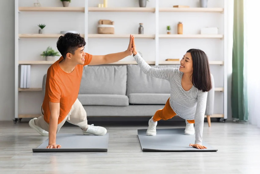 Couple Working out