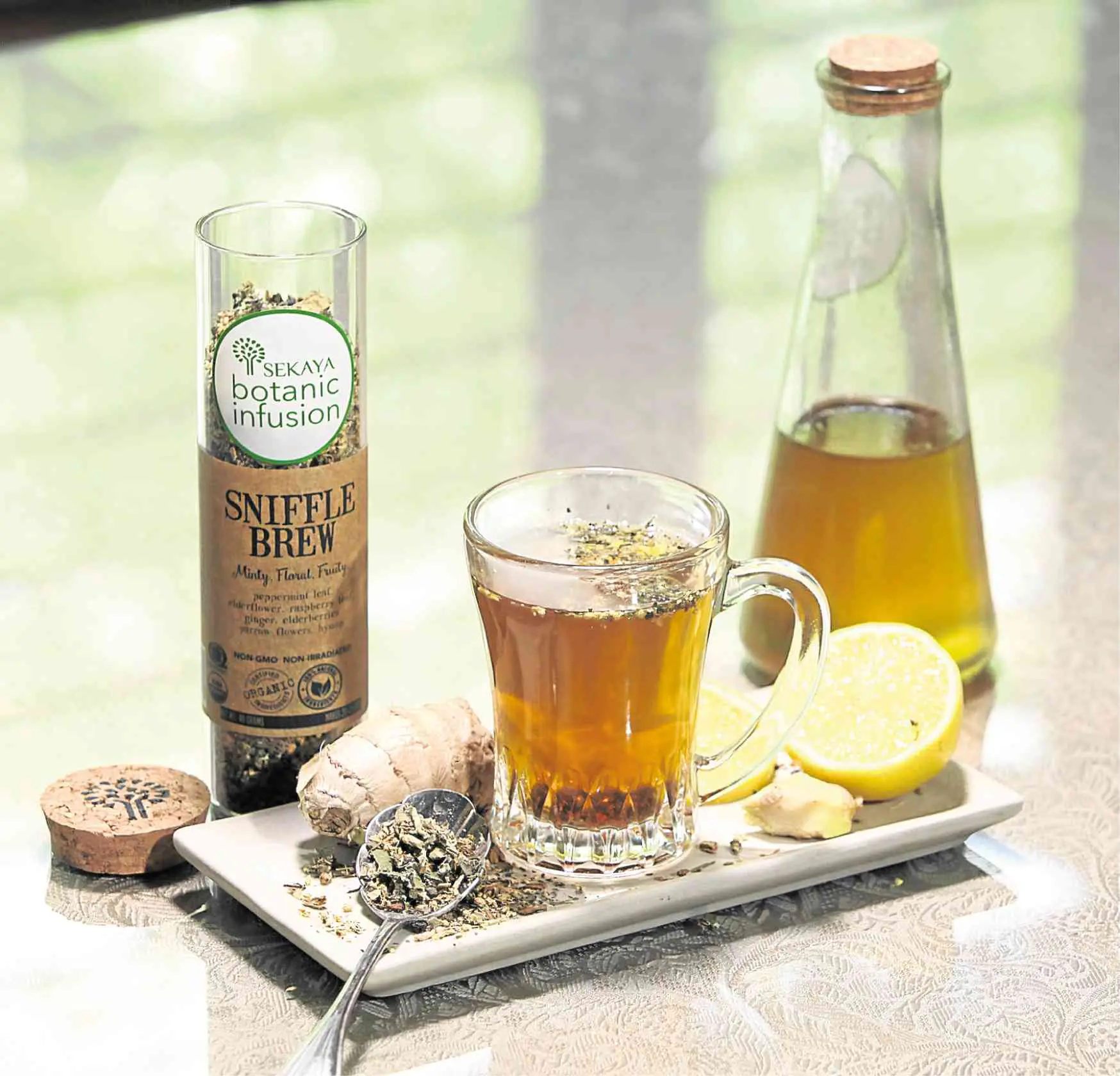 Sekaya Botanic Infusion addresses concerns with digestion, sleep and stress.