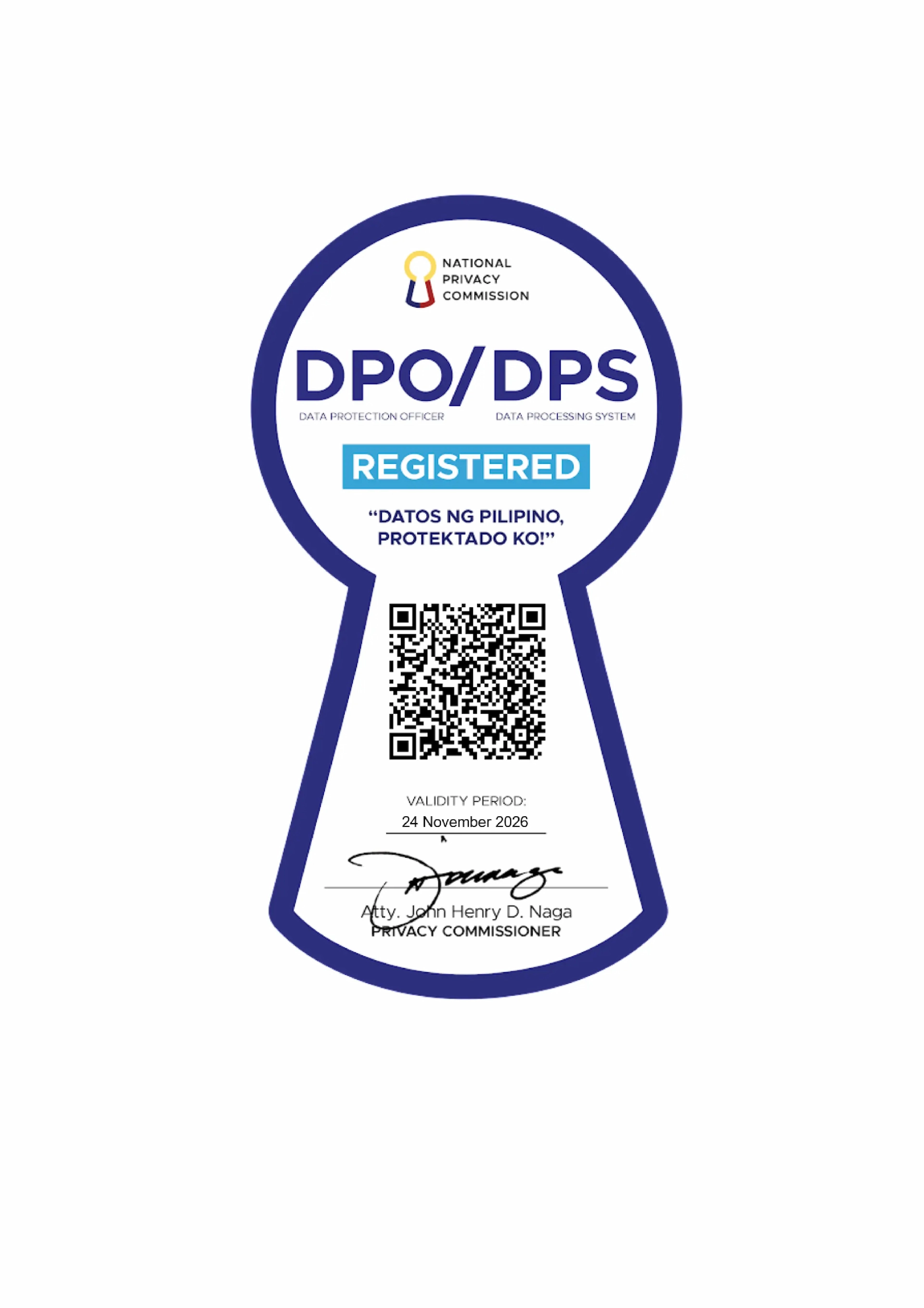 Unilab DPO certificate
